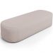 Puff Decorativo Orgânico Para Living Quarto 140cm Doha W01 Linho Bege - Lyam Decor