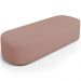 Puff Decorativo Orgânico Para Living Quarto 140cm Doha W01 Linho Rosê - Lyam Decor