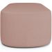 Puff Decorativo Orgânico Para Living Quarto 140cm Doha W01 Linho Rosê - Lyam Decor