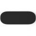 Puff Decorativo Orgânico Para Living Quarto 160cm Doha W01 Bouclê Preto - Lyam Decor