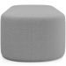 Puff Decorativo Orgânico Para Living Quarto 195cm Doha W01 Bouclê Cinza - Lyam Decor