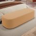 Puff Decorativo Orgânico Para Living Quarto 195cm Doha W01 Bouclê Mostarda - Lyam Decor