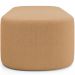 Puff Decorativo Orgânico Para Living Quarto 195cm Doha W01 Bouclê Mostarda - Lyam Decor