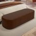 Puff Decorativo Orgânico Para Living Quarto 195cm Doha W01 Couríssimo Marrom - Lyam Decor