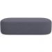 Puff Decorativo Orgânico Para Living Quarto 195cm Doha W01 Suede Cinza - Lyam Decor