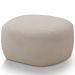 Puff Decorativo Orgânico Para Sala de Estar Living Barolo L06 Bouclê Bege - Lyam Decor