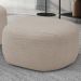 Puff Decorativo Orgânico Para Sala de Estar Living Barolo L06 Bouclê Bege - Lyam Decor