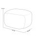 Puff Decorativo Orgânico Para Sala de Estar Living Barolo L06 Bouclê Bege - Lyam Decor