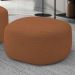 Puff Decorativo Orgânico Para Sala de Estar Living Barolo L06 Bouclê Terracota - Lyam Decor
