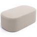 Puff Decorativo Orgânico para Living Quarto 100cm Doha W01 Bouclê Creme - Lyam Decor