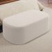 Puff Decorativo Orgânico para Living Quarto 100cm Doha W01 Bouclê Creme - Lyam Decor