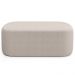 Puff Decorativo Orgânico para Living Quarto 100cm Doha W01 Bouclê Creme - Lyam Decor