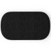Puff Decorativo Orgânico para Living Quarto 100cm Doha W01 Linho Chumbo - Lyam Decor