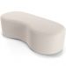 Puff Decorativo Orgânico para Living Quarto 140cm Orbit W01 Bouclê Creme - Lyam Decor