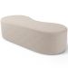 Puff Decorativo Orgânico para Living Quarto 140cm Orbit W01 Bouclê Creme - Lyam Decor