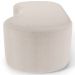 Puff Decorativo Orgânico para Living Quarto 140cm Orbit W01 Bouclê Creme - Lyam Decor
