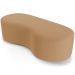 Puff Decorativo Orgânico para Living Quarto 140cm Orbit W01 Bouclê Mostarda - Lyam Decor
