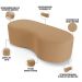 Puff Decorativo Orgânico para Living Quarto 140cm Orbit W01 Bouclê Mostarda - Lyam Decor