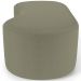 Puff Decorativo Orgânico para Living Quarto 140cm Orbit W01 Bouclê Oliva - Lyam Decor
