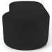 Puff Decorativo Orgânico para Living Quarto 140cm Orbit W01 Bouclê Preto- Lyam Decor