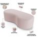 Puff Decorativo Orgânico para Living Quarto 140cm Orbit W01 Bouclê Rosê - Lyam Decor