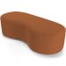 Puff Decorativo Orgânico para Living Quarto 140cm Orbit W01 Bouclê Terracota - Lyam Decor