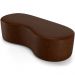 Puff Decorativo Orgânico para Living Quarto 140cm Orbit W01 Couríssimo Marrom - Lyam Decor