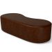 Puff Decorativo Orgânico para Living Quarto 140cm Orbit W01 Couríssimo Marrom - Lyam Decor