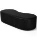 Puff Decorativo Orgânico para Living Quarto 140cm Orbit W01 Couríssimo Preto - Lyam Decor