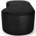 Puff Decorativo Orgânico para Living Quarto 140cm Orbit W01 Couríssimo Preto - Lyam Decor