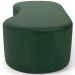 Puff Decorativo Orgânico para Living Quarto 140cm Orbit W01 Couríssimo Verde - Lyam Decor