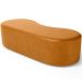 Puff Decorativo Orgânico para Living Quarto 140cm Orbit W01 Couríssimo Whisky - Lyam Decor