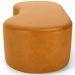 Puff Decorativo Orgânico para Living Quarto 140cm Orbit W01 Couríssimo Whisky - Lyam Decor