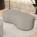 Puff Decorativo Orgânico para Living Quarto 140cm Orbit W01 Linho Bege - Lyam Decor