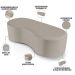 Puff Decorativo Orgânico para Living Quarto 140cm Orbit W01 Linho Bege - Lyam Decor
