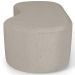 Puff Decorativo Orgânico para Living Quarto 140cm Orbit W01 Linho Bege - Lyam Decor