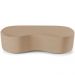 Puff Decorativo Orgânico para Living Quarto 140cm Orbit W01 Linho Bege Escuro - Lyam Decor