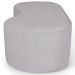 Puff Decorativo Orgânico para Living Quarto 140cm Orbit W01 Linho Cinza - Lyam Decor