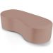 Puff Decorativo Orgânico para Living Quarto 140cm Orbit W01 Linho Rosê - Lyam Decor