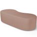 Puff Decorativo Orgânico para Living Quarto 140cm Orbit W01 Linho Rosê - Lyam Decor