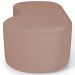 Puff Decorativo Orgânico para Living Quarto 140cm Orbit W01 Linho Rosê - Lyam Decor