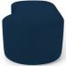 Puff Decorativo Orgânico para Living Quarto 140cm Orbit W01 Suede Azul Marinho - Lyam Decor