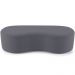 Puff Decorativo Orgânico para Living Quarto 140cm Orbit W01 Suede Cinza - Lyam Decor