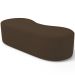 Puff Decorativo Orgânico para Living Quarto 140cm Orbit W01 Suede Marrom - Lyam Decor