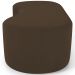 Puff Decorativo Orgânico para Living Quarto 140cm Orbit W01 Suede Marrom - Lyam Decor