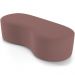 Puff Decorativo Orgânico para Living Quarto 140cm Orbit W01 Suede Rosê - Lyam Decor
