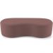 Puff Decorativo Orgânico para Living Quarto 140cm Orbit W01 Suede Rosê - Lyam Decor