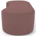 Puff Decorativo Orgânico para Living Quarto 140cm Orbit W01 Suede Rosê - Lyam Decor