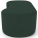 Puff Decorativo Orgânico para Living Quarto 140cm Orbit W01 Suede Verde Musgo - Lyam Decor