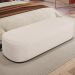 Puff Decorativo Orgânico para Living Quarto 160cm Doha W01 Linho Cru - Lyam Decor